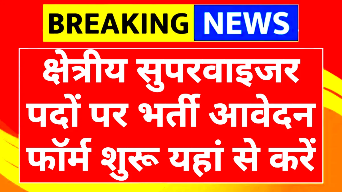 Field Supervisor Vacancy 2025