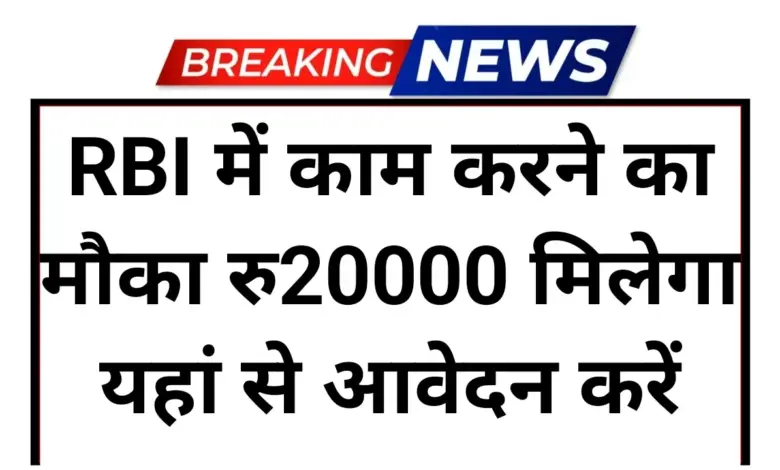 RBI Summer Internship 2026: रिजर्व बैंक के साथ करियर संवारने का सुनहरा मौका, आवेदन की अंतिम तिथि कल 11 RBI Summer Internship 2026