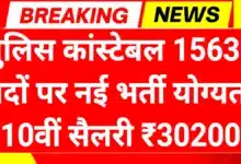 Police Constable Recruitment 2025: पुलिस कांस्टेबल 15631 पदों पर भर्ती योग्यता 10वीं पास 5 Police Constable Recruitment 2025