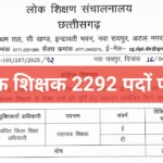 CG Assistant Teacher Recruitment 2026