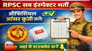 Rajasthan Police SI Answer Key 2026