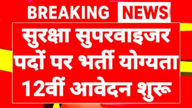 Security Supervisor Recruitment 2026