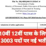 SSC Selection Post Phase 14 Recruitment