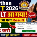 Rajasthan PTET Result 2026