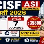 CISF ASI Paramedical Recruitment 2026